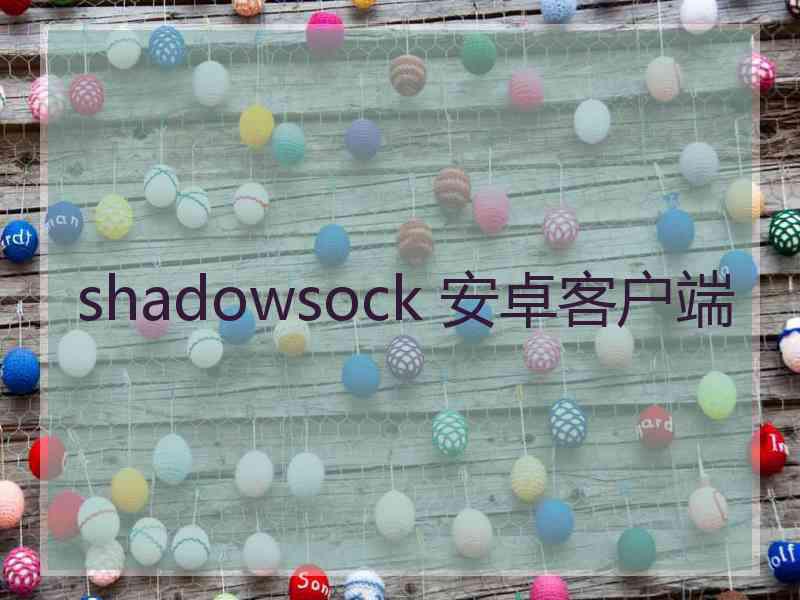 shadowsock 安卓客户端