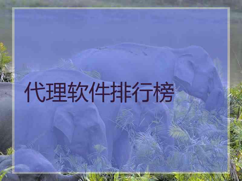 代理软件排行榜