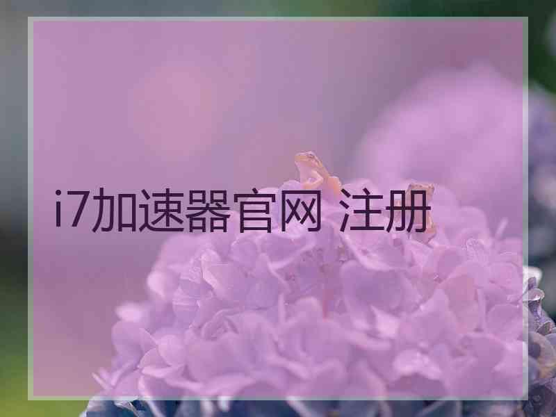 i7加速器官网 注册