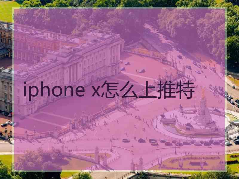 iphone x怎么上推特