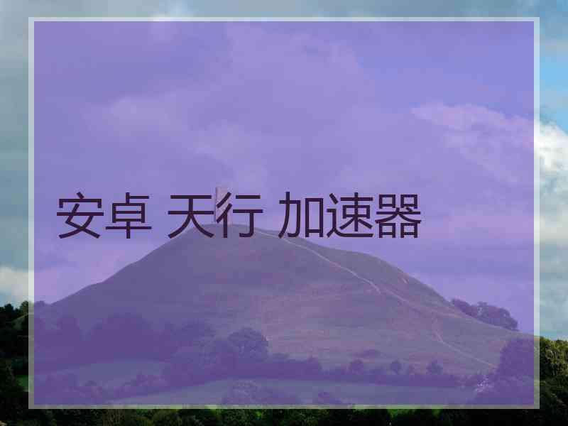 安卓 天行 加速器