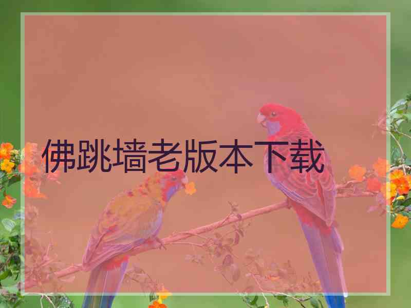 佛跳墙老版本下载