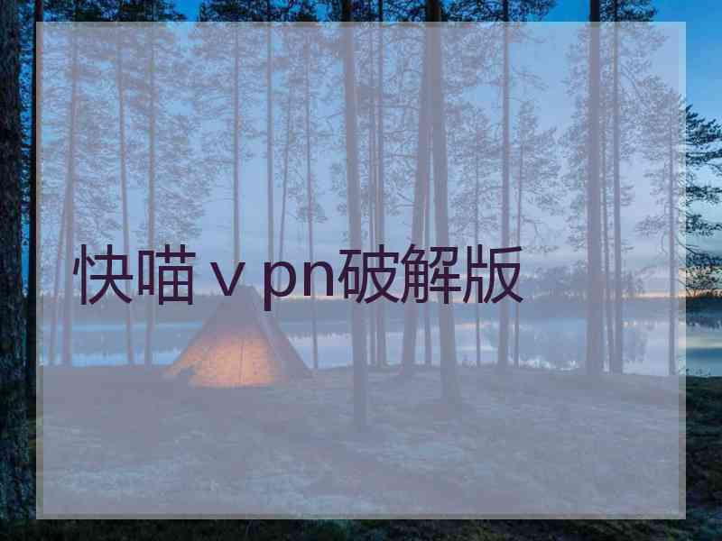 快喵ⅴpn破解版