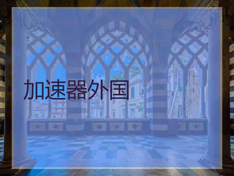 加速器外国