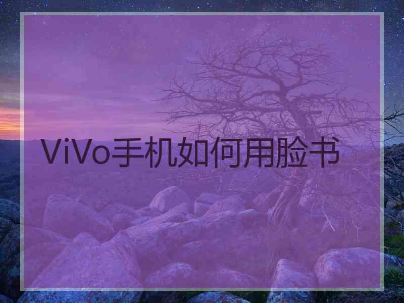 ViVo手机如何用脸书