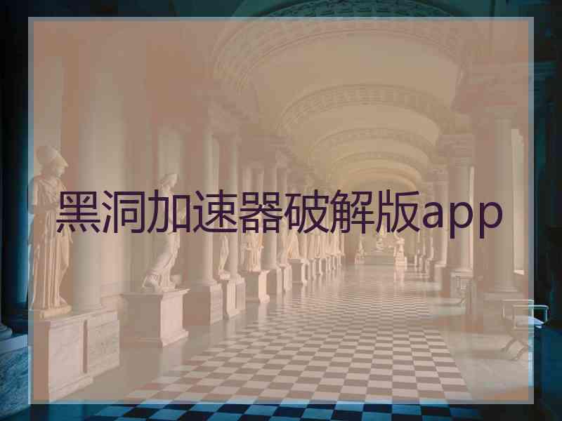 黑洞加速器破解版app