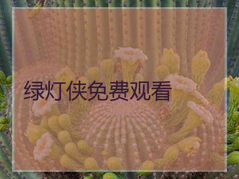 绿灯侠免费观看