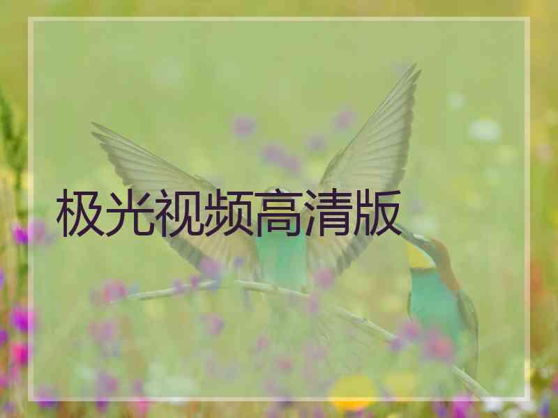 极光视频高清版