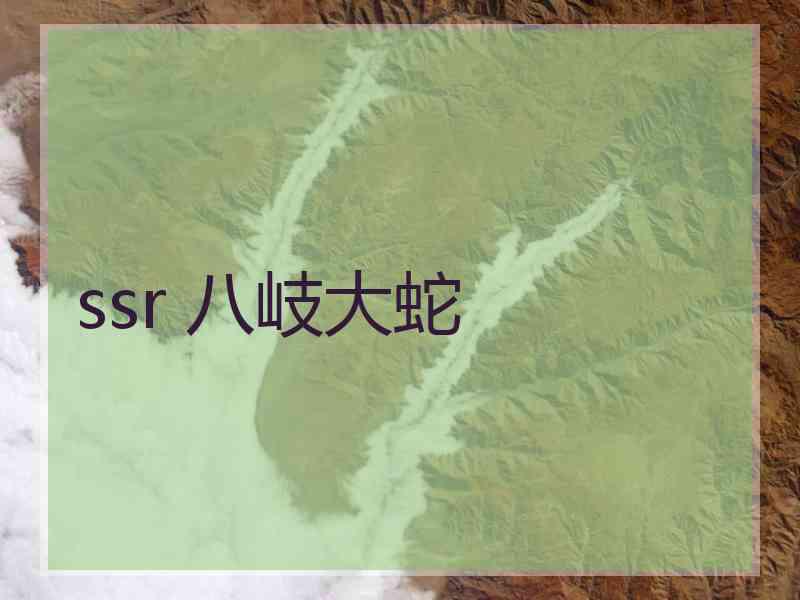 ssr 八岐大蛇