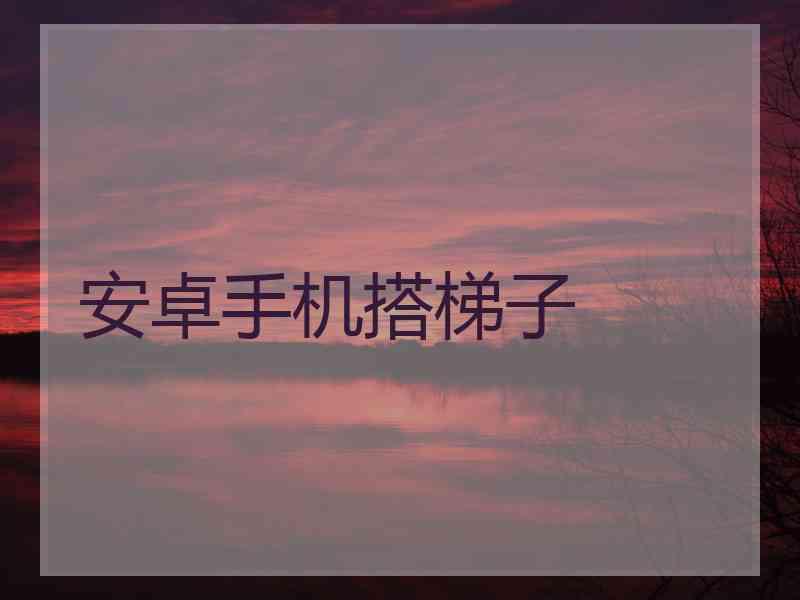 安卓手机搭梯子