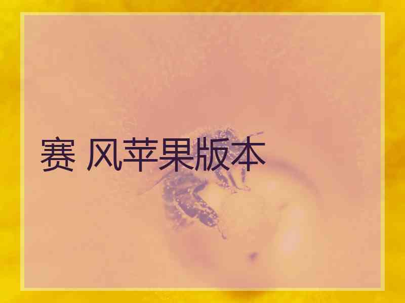 赛 风苹果版本