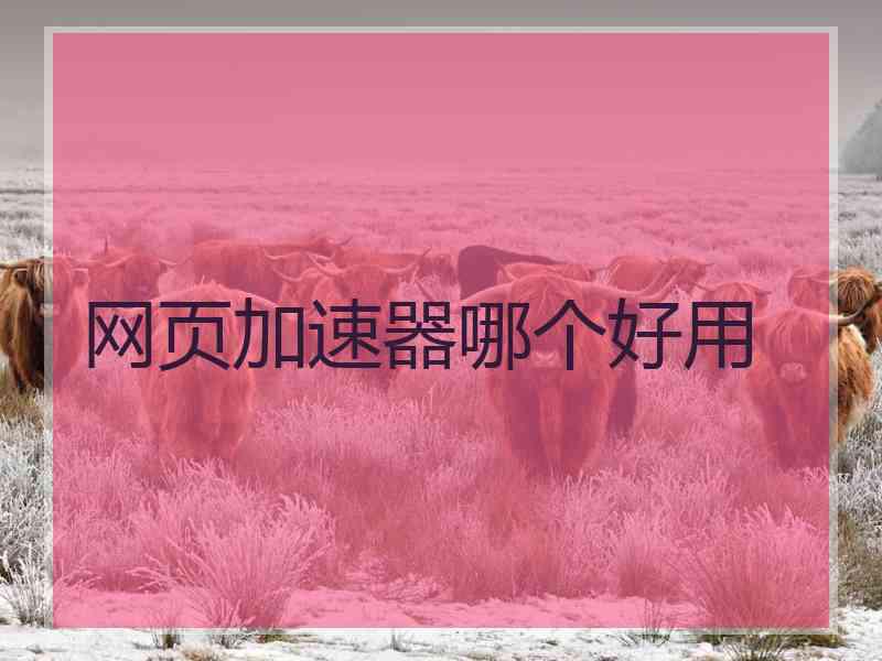 网页加速器哪个好用