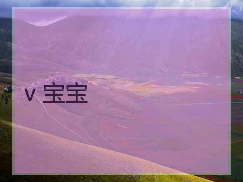 v 宝宝