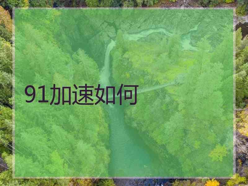 91加速如何