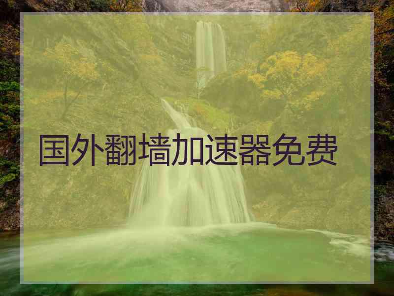 国外翻墙加速器免费