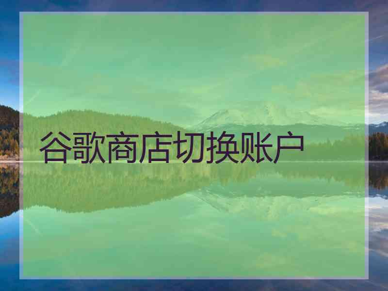 谷歌商店切换账户