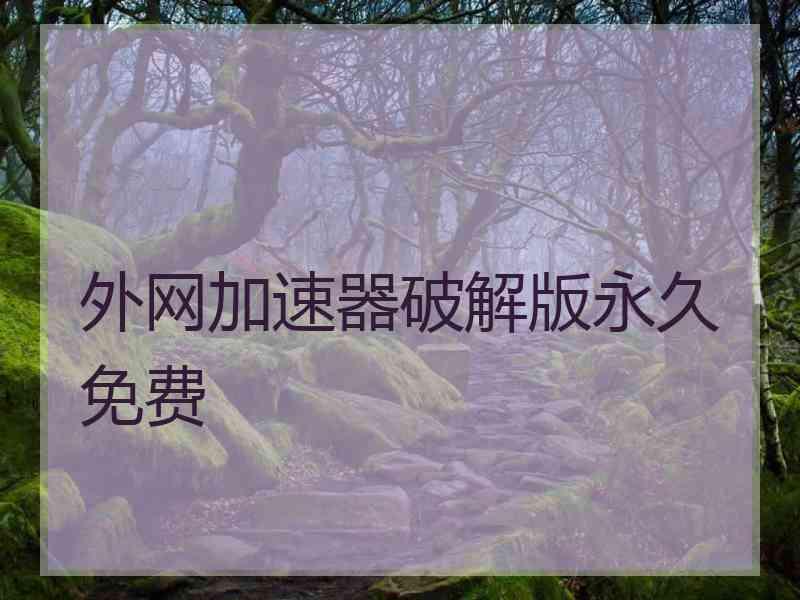 外网加速器破解版永久免费