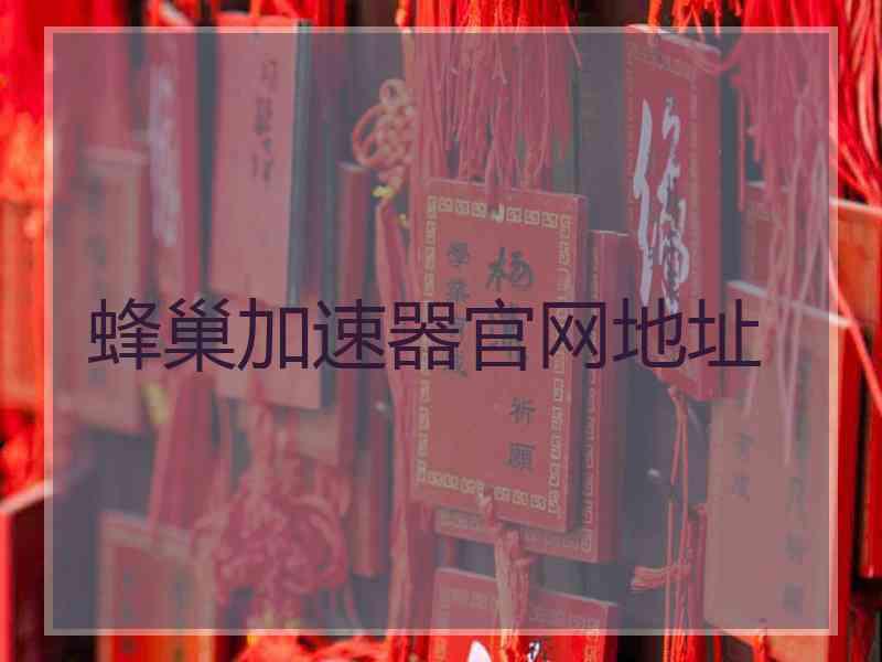 蜂巢加速器官网地址