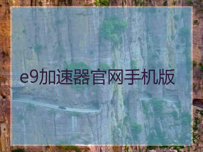 e9加速器官网手机版