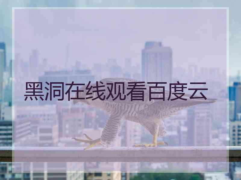 黑洞在线观看百度云