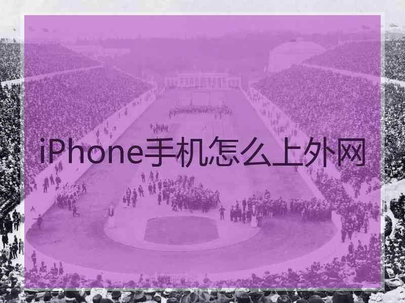 iPhone手机怎么上外网