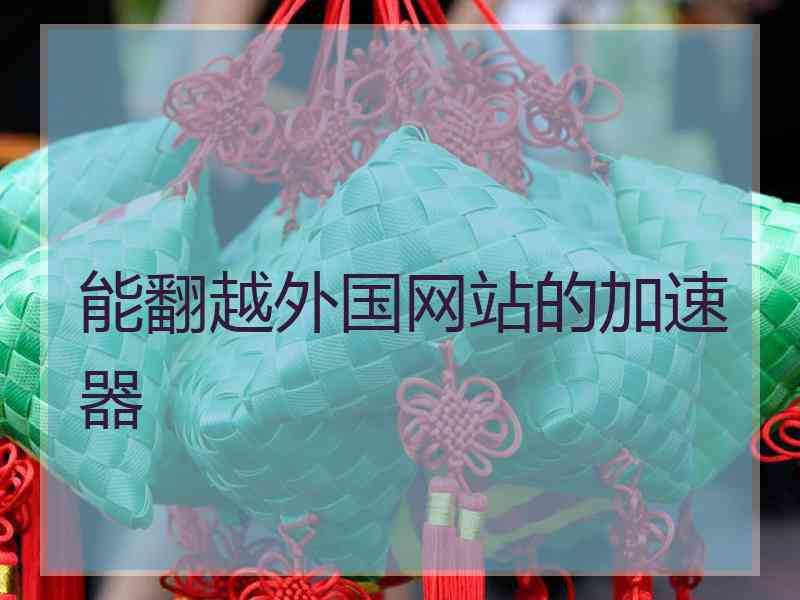 能翻越外国网站的加速器