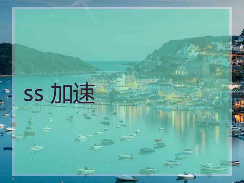 ss 加速
