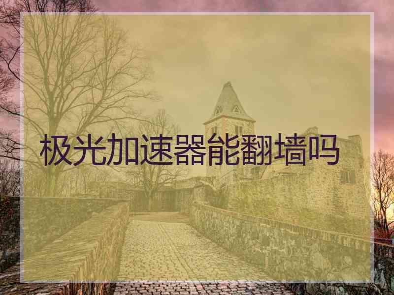 极光加速器能翻墙吗