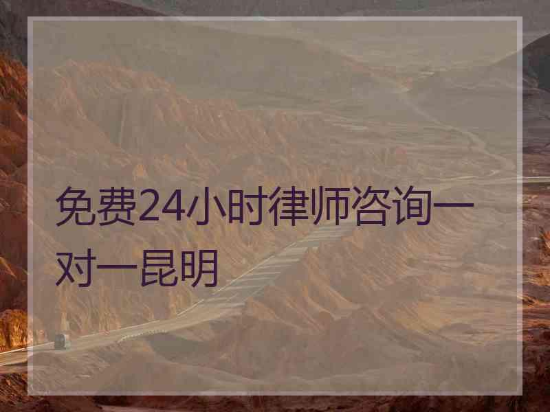 免费24小时律师咨询一对一昆明