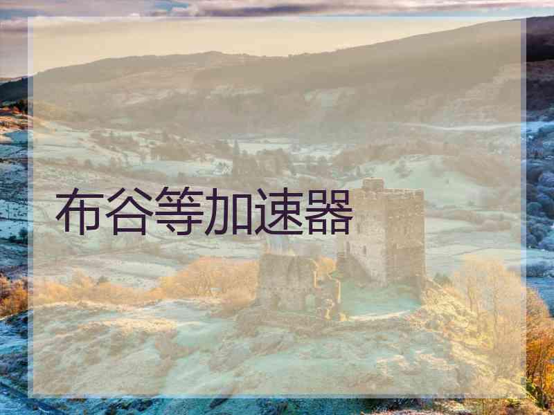 布谷等加速器