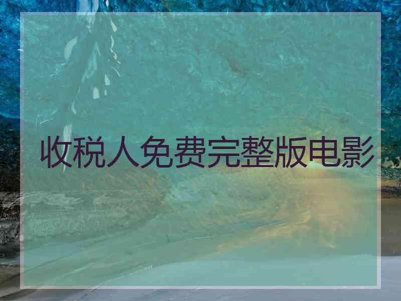收税人免费完整版电影