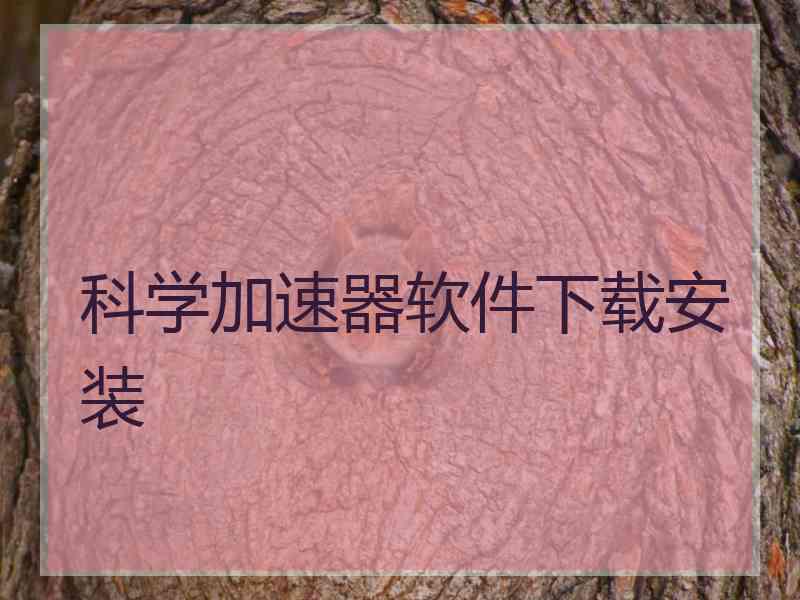 科学加速器软件下载安装