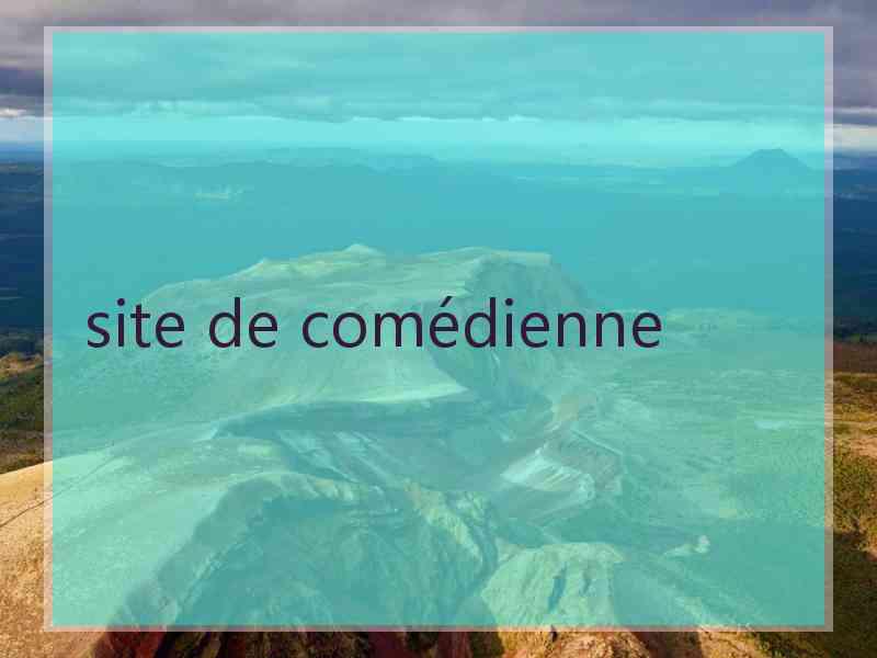 site de comédienne