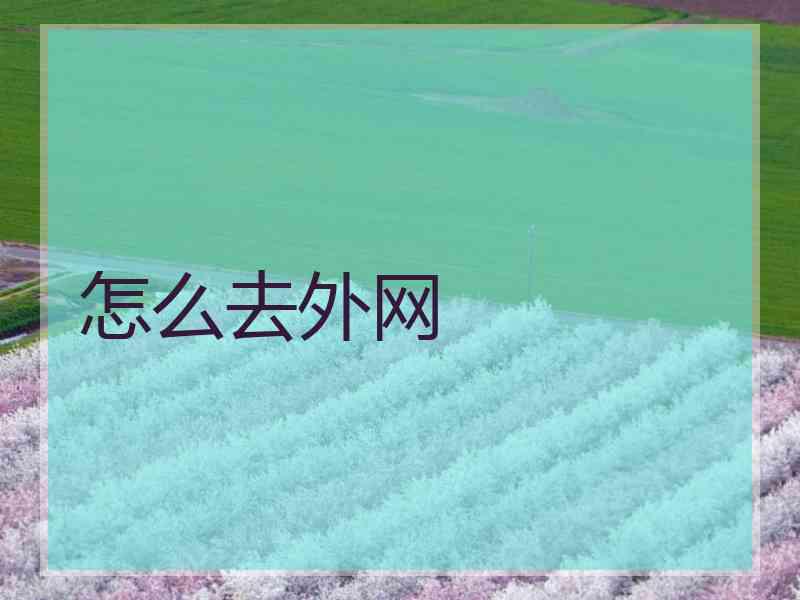 怎么去外网
