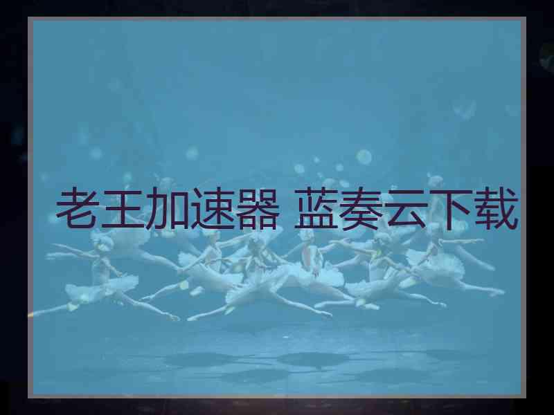 老王加速器 蓝奏云下载