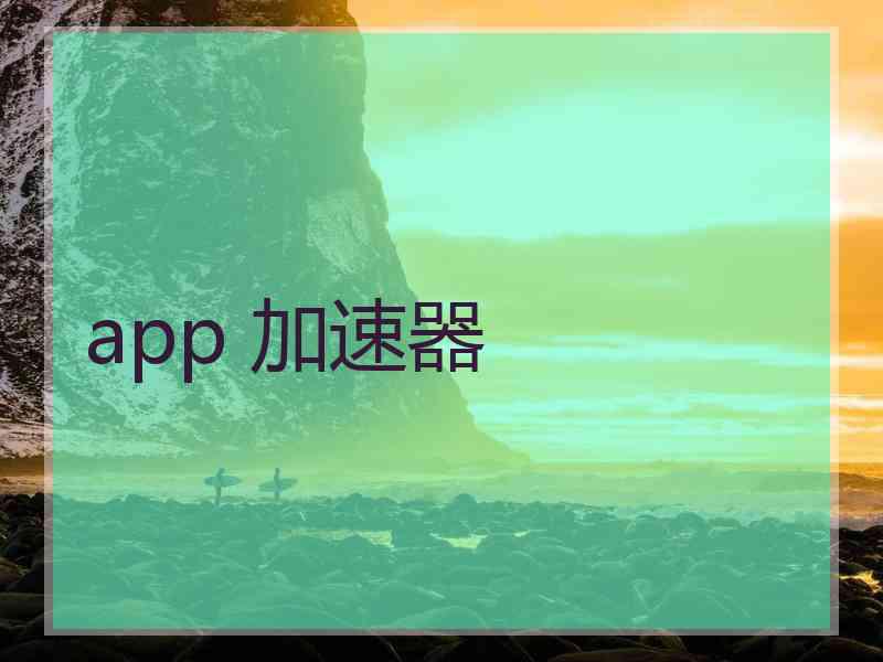 app 加速器