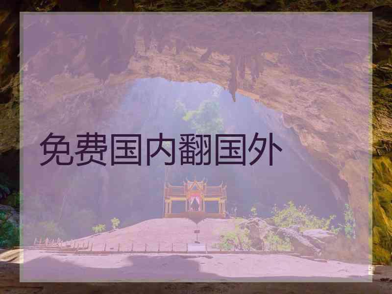 免费国内翻国外