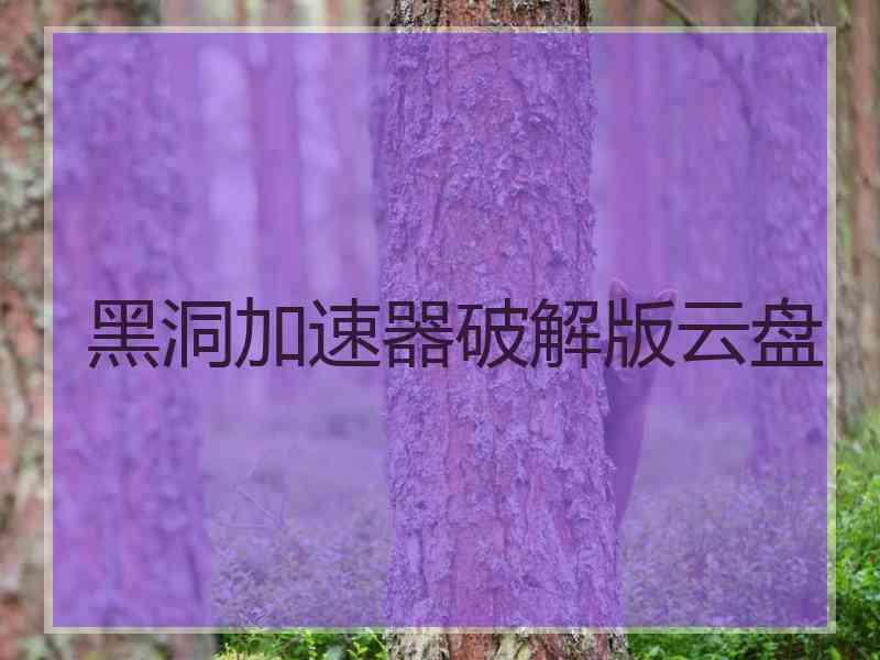 黑洞加速器破解版云盘