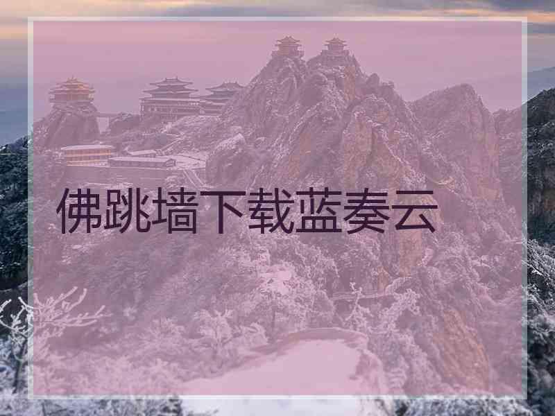 佛跳墙下载蓝奏云