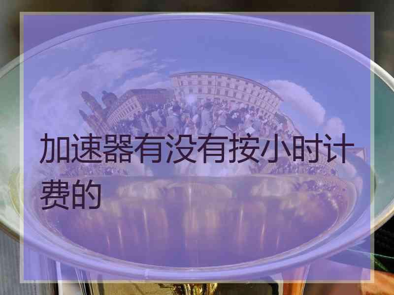 加速器有没有按小时计费的