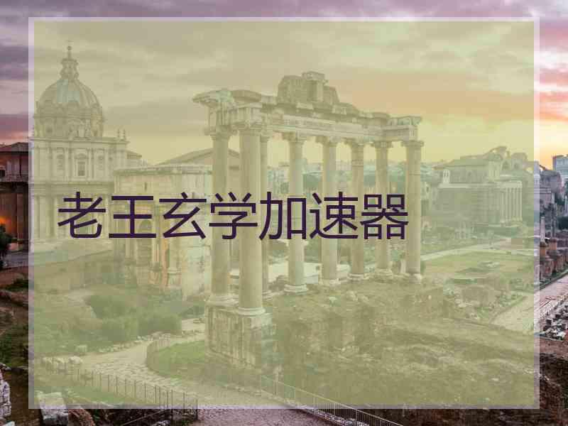 老王玄学加速器