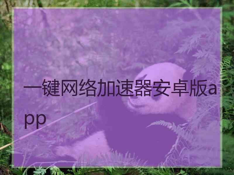 一键网络加速器安卓版app