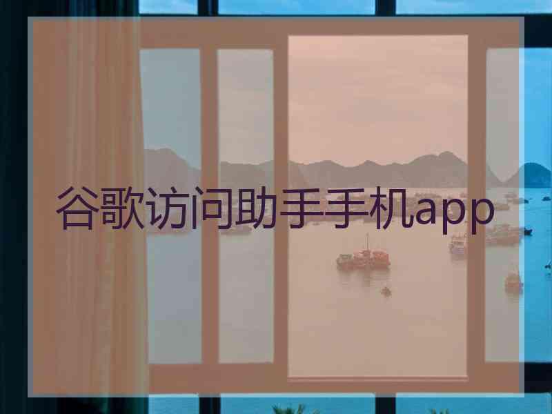 谷歌访问助手手机app