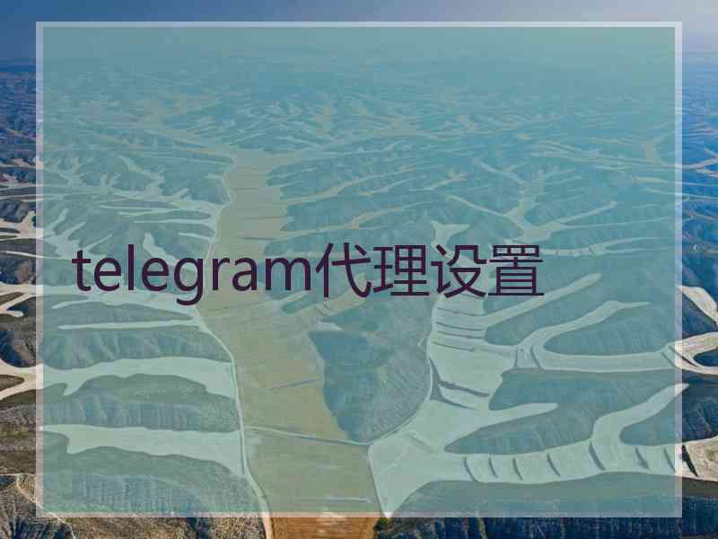 telegram代理设置
