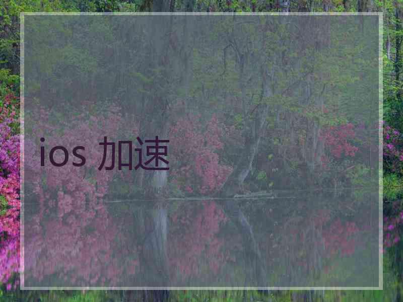 ios 加速
