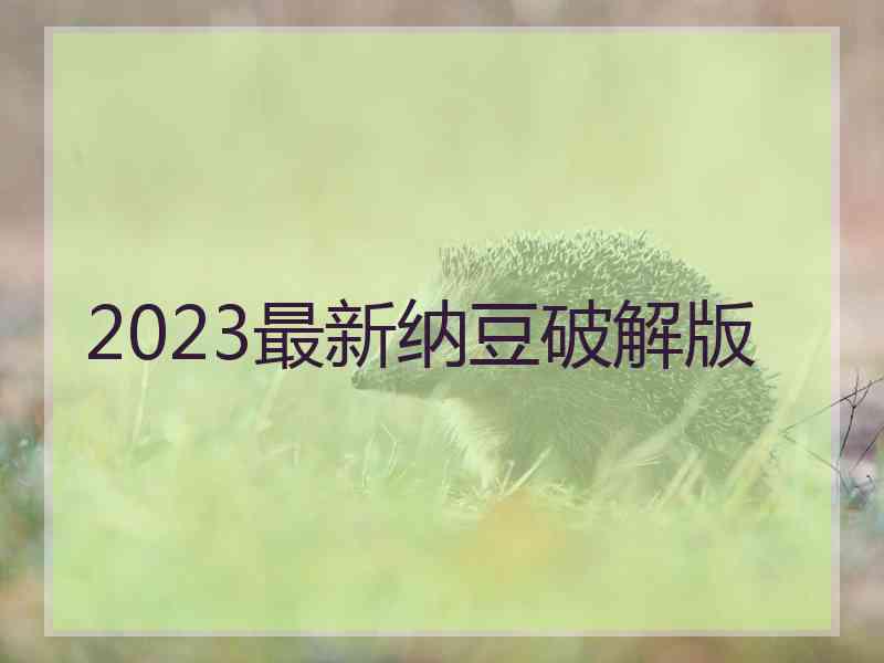 2023最新纳豆破解版