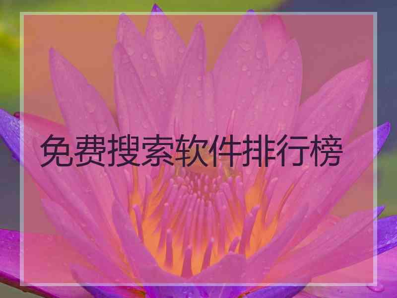 免费搜索软件排行榜
