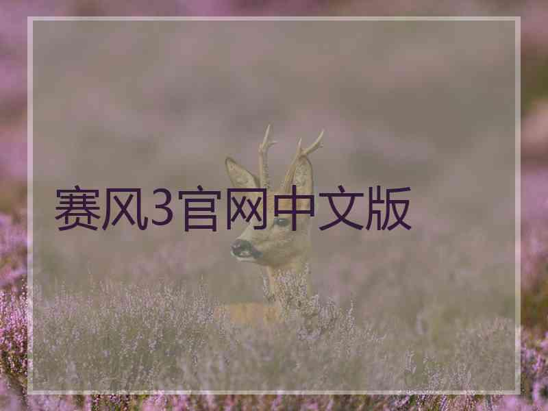 赛风3官网中文版