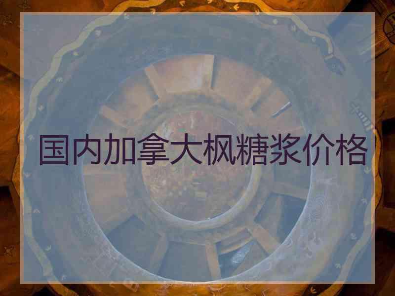 国内加拿大枫糖浆价格