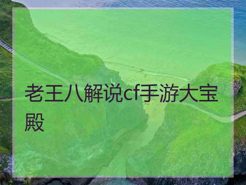老王八解说cf手游大宝殿